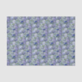 Blaue Wasserfarbe-Mosaik-Seeglas  Seidenpapier (Vorderseite)