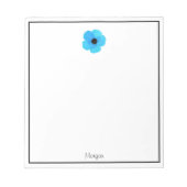 Blaue Wasserfarbe Notizblock (Vorderseite)