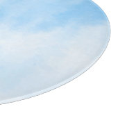 Blaue Wasserfarbe Schneidebrett (Ecke)