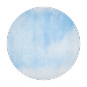 Blaue Wasserfarbe Schneidebrett (Vorderseite)