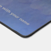 Blaue Wasserfarbe Schreibtischunterlage (Ecke)