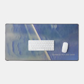 Blaue Wasserfarbe Schreibtischunterlage (Tastatur & Maus)