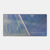 Blaue Wasserfarbe Schreibtischunterlage (Vorderseite)