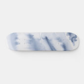Blaue Wasserfarbe Skateboard (Horizontal)