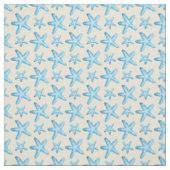 Blaue Wasserfarbe Sternmuster Stoff (Muster)