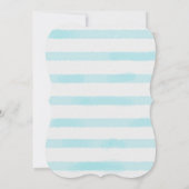 Blaue Wasserfarbe Twinkle Twinkle Little Star Dusc Einladung (Rückseite)