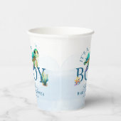 Blaue Wasserfarbe unter der Sea Baby-Dusche Pappbecher (Rechts)