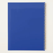 Blaue Wasserfarbe Zebra Tierblasen Kaublase Planer (Rückseite)