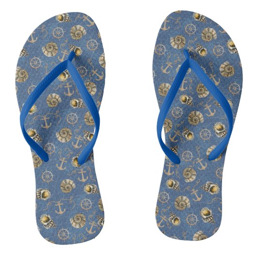 Blaue Wasserfarben Badesandalen (Fußbett)