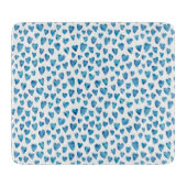 Blaue Wasserfarben-Hefezuschnitt Schneidebrett (Vorderseite)