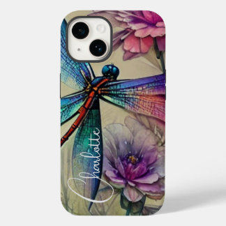 Blaue Wasserfarbendrachenfliege, personalisieren Case-Mate iPhone 14 Hülle