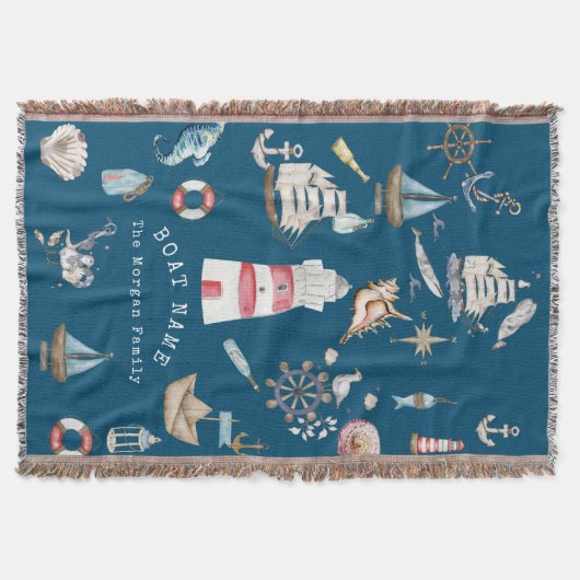 Blaue Wasserfarbenelemente Decke (Vorderseite)