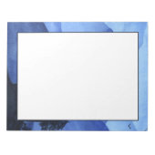 Blaue Wasserfarbengebirge Notizblock (Vorderseite)