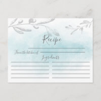 Blaue Wasserfarbenkarte