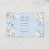 Blaue Wasserfarbenpione Visitenkarte (Vorderseite)