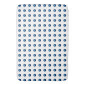Blaue Wasserfarbtupfen Badematte (Vorderseite Vertikal)