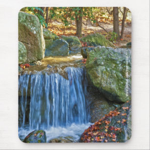 Blaue Wasserfeder-Mauspad Mousepad
