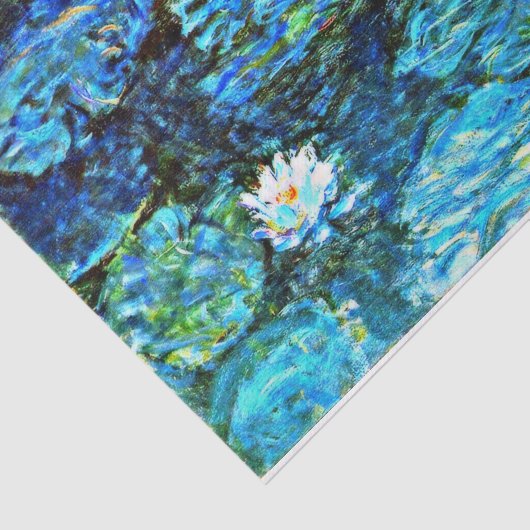 Blaue Wasserhähne, schöne Kunst, Gewebepapier Seidenpapier (Ausschnitt)