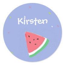 Blaue Wassermelone-individuelle Name