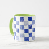 Blaue Wasserpalette Tasse (Vorderseite Links)