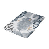 Blaue Wasserpfeife Badematte (Schrägansicht)