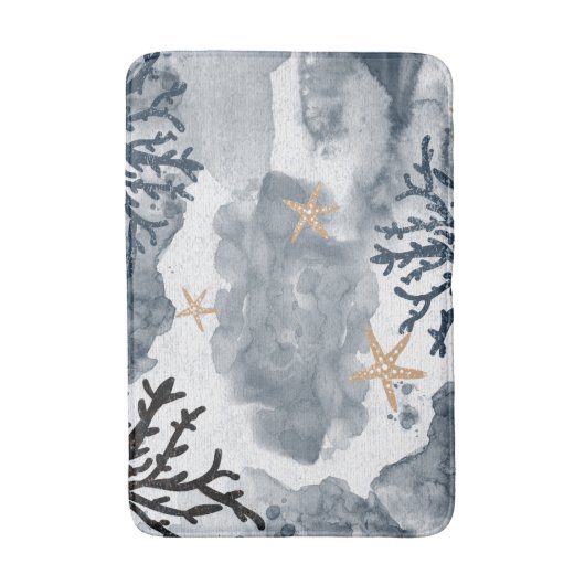 Blaue Wasserpfeife Badematte (Vorderseite Vertikal)