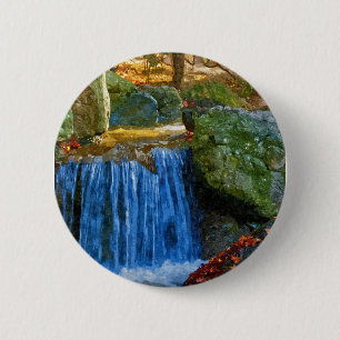 Blaue Wasserquelle Button
