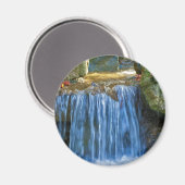 Blaue Wasserquelle Magnet (Vorderseite/Rückseite)