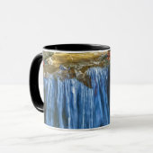 Blaue Wasserquelle Tasse (Vorderseite Links)