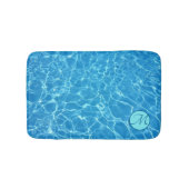 Blaue Wasserspiegeln Anpassen der Badematte (Vorderseite)