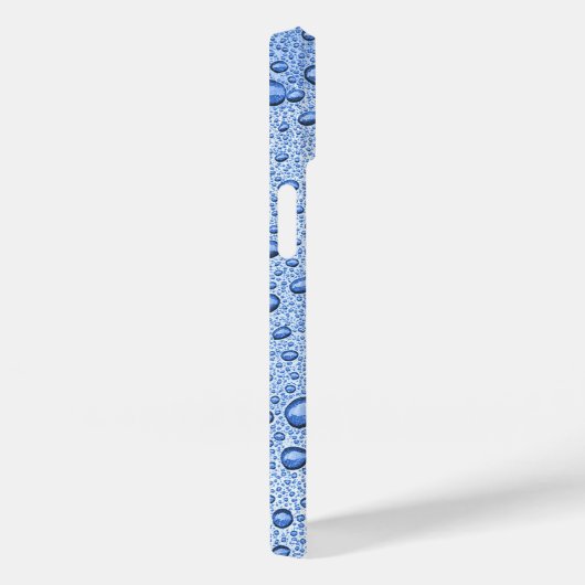 Blaue Wassertröpfchen Case-Mate iPhone Hülle (Rückseite / Rechts)
