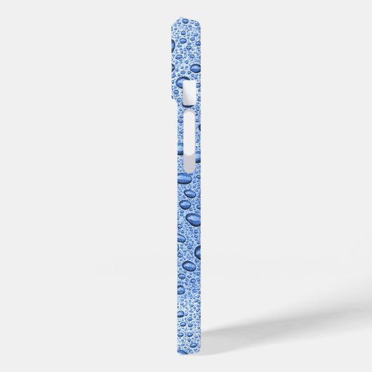 Blaue Wassertröpfchen Case-Mate iPhone Hülle (Rückseite / Links)