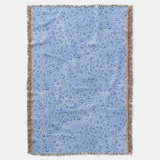 Blaue Wassertröpfchen Decke (Vorderseite Vertikal)
