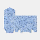 Blaue Wassertröpfchen Geschenkschachtel (Ungefaltet)