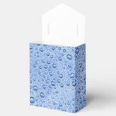 Blaue Wassertröpfchen Geschenkschachtel (Geöffnet)