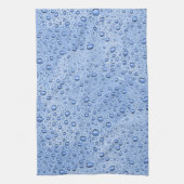 Blaue Wassertröpfchen Geschirrtuch (Vertikal)