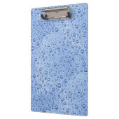 Blaue Wassertröpfchen Klemmbrett (Links)