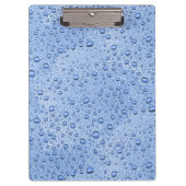 Blaue Wassertröpfchen Klemmbrett (Vorderseite)