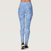 Blaue Wassertröpfchen Leggings (Rückseite)