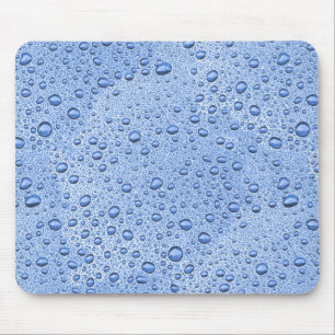 Blaue Wassertröpfchen Mousepad