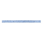 Blaue Wassertröpfchen Satinband (Vorderseite)