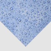 Blaue Wassertröpfchen Seidenpapier (Ausschnitt)