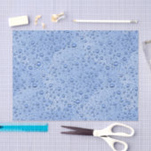 Blaue Wassertröpfchen Seidenpapier (Handwerk)