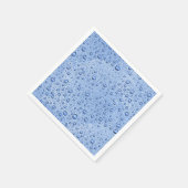 Blaue Wassertröpfchen Serviette (Ecke)