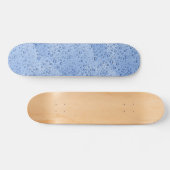 Blaue Wassertröpfchen Skateboard (Horizontal)