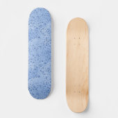 Blaue Wassertröpfchen Skateboard (Vorderseite)