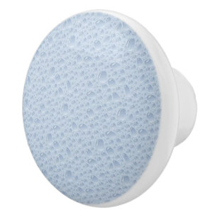 Blaue Wassertropfen Keramikknauf