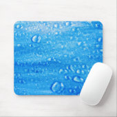 Blaue Wassertropfen Mousepad (Mit Mouse)
