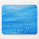Blaue Wassertropfen Mousepad (Vorne)