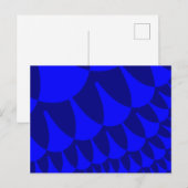 Blaue Wasserwaagen Postkarte (Vorne/Hinten)